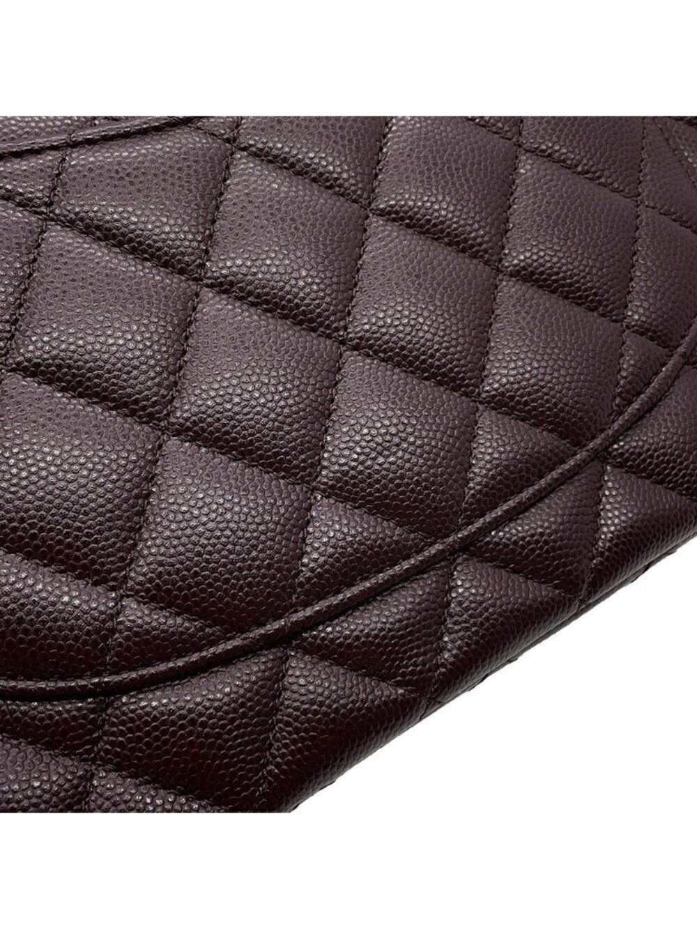 Chanel Chain Shoulder Bag Quilted 25 CC Logo Caviar Leather Double - Picture 10 of 10